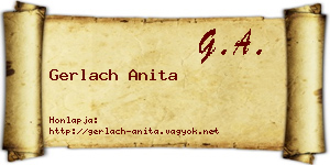 Gerlach Anita névjegykártya